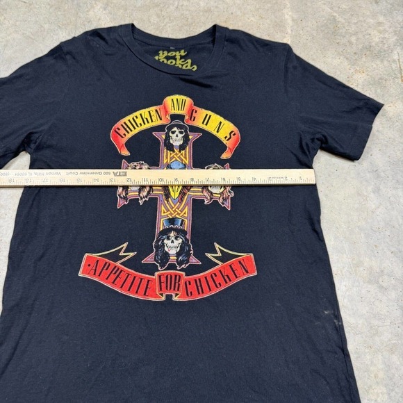 Chicken And Guns Portland Oregon Cartopia Food Carts Shirt Bishops T Adult M - Picture 4 of 7